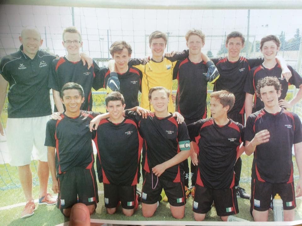 High school senior boys football team