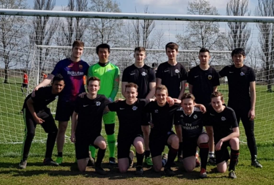 University intramural football team